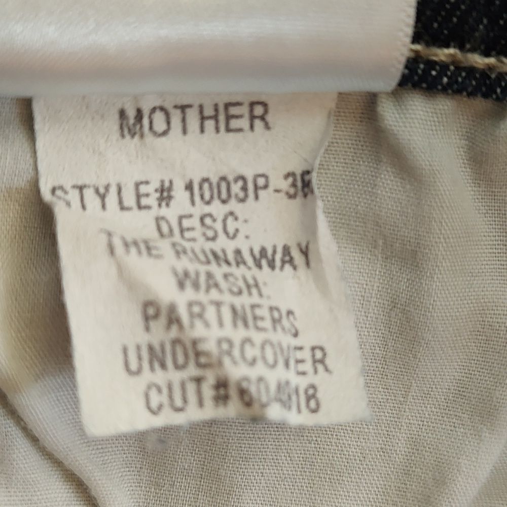 MOTHER The Runaway Denim Jean in Partners Undercover Wash Frayed Hem Revolve - Picture 9 of 16